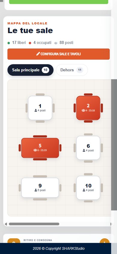 Mappa della sala dallo smartphone